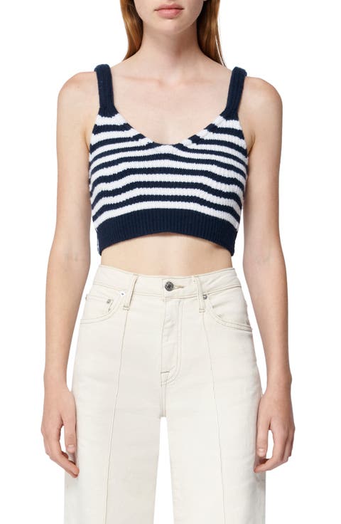 Braylee Wool & Cashmere Crop Tank Sweater