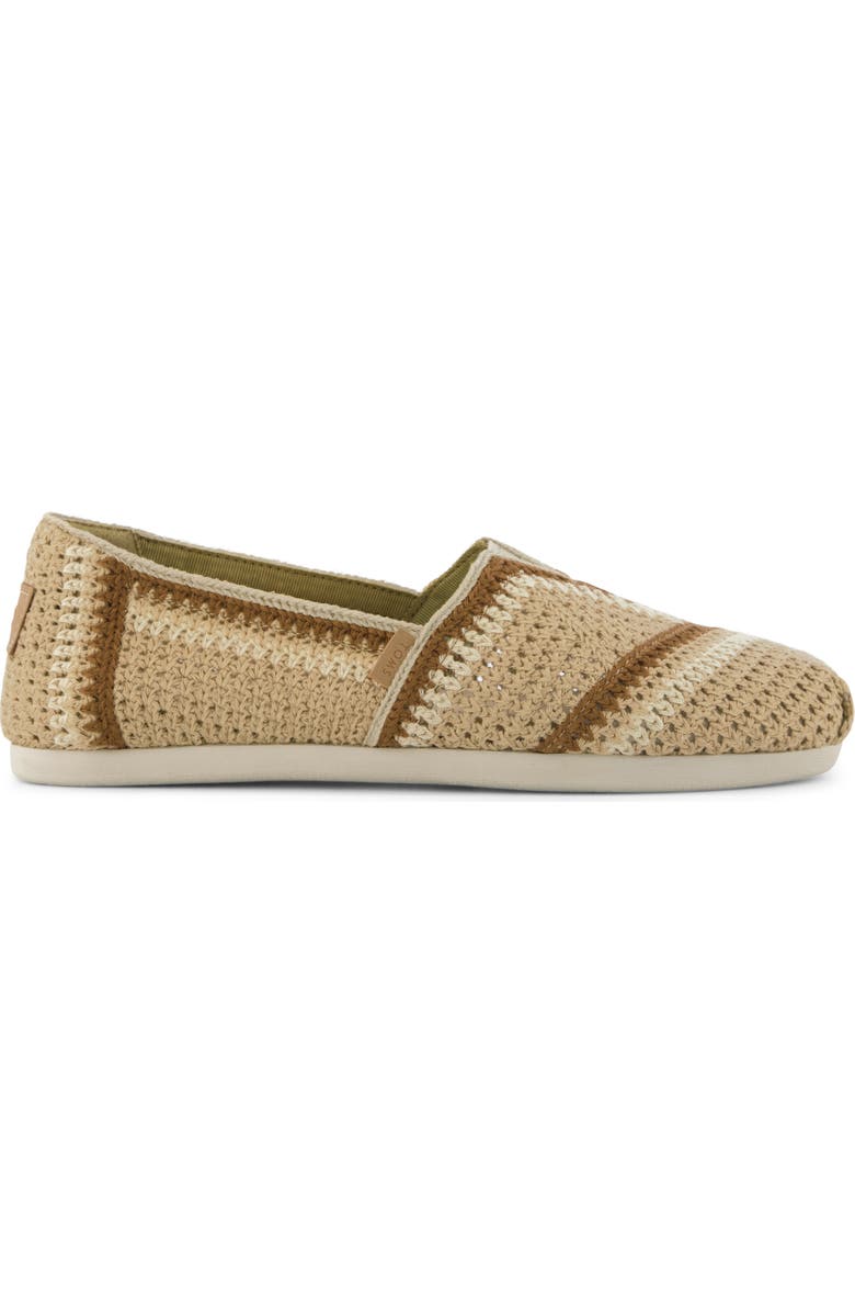 TOMS Classic Alpargata Slip-On, Alternate, color, Dark Beige