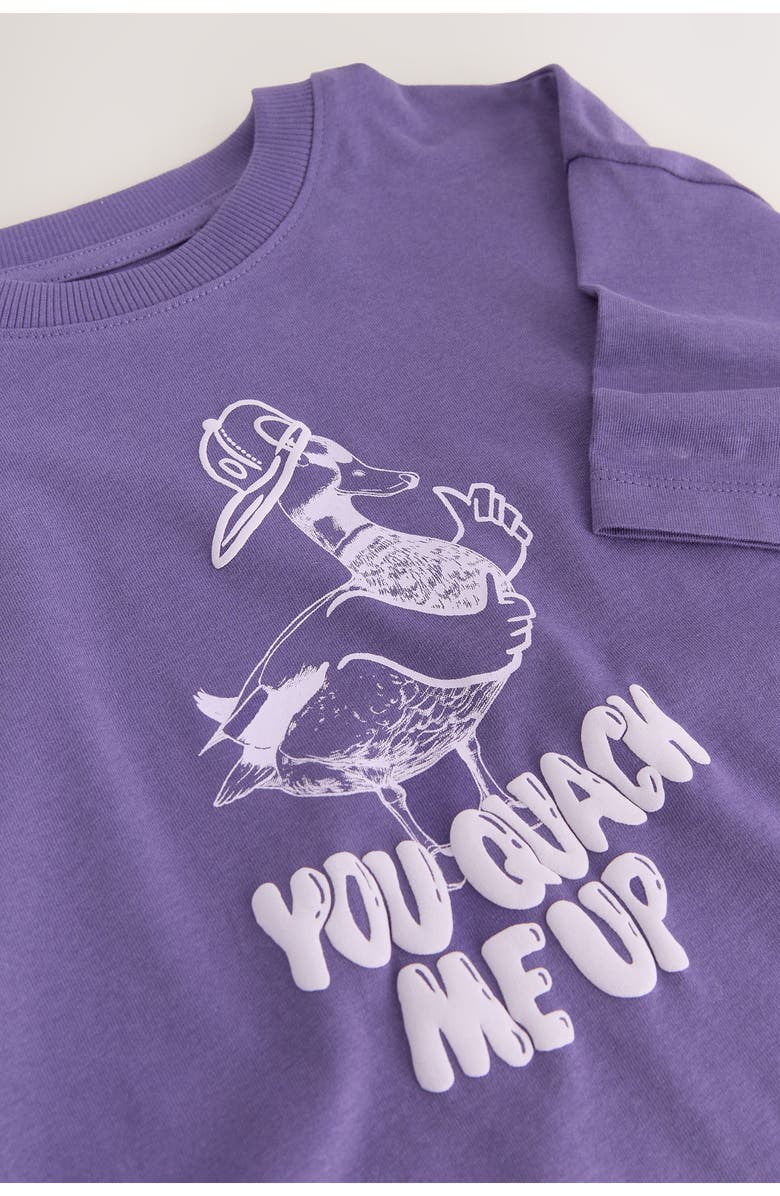 NEXT Kids' Quack Me Up Cotton Graphic T-Shirt, Alternate, color, Purple