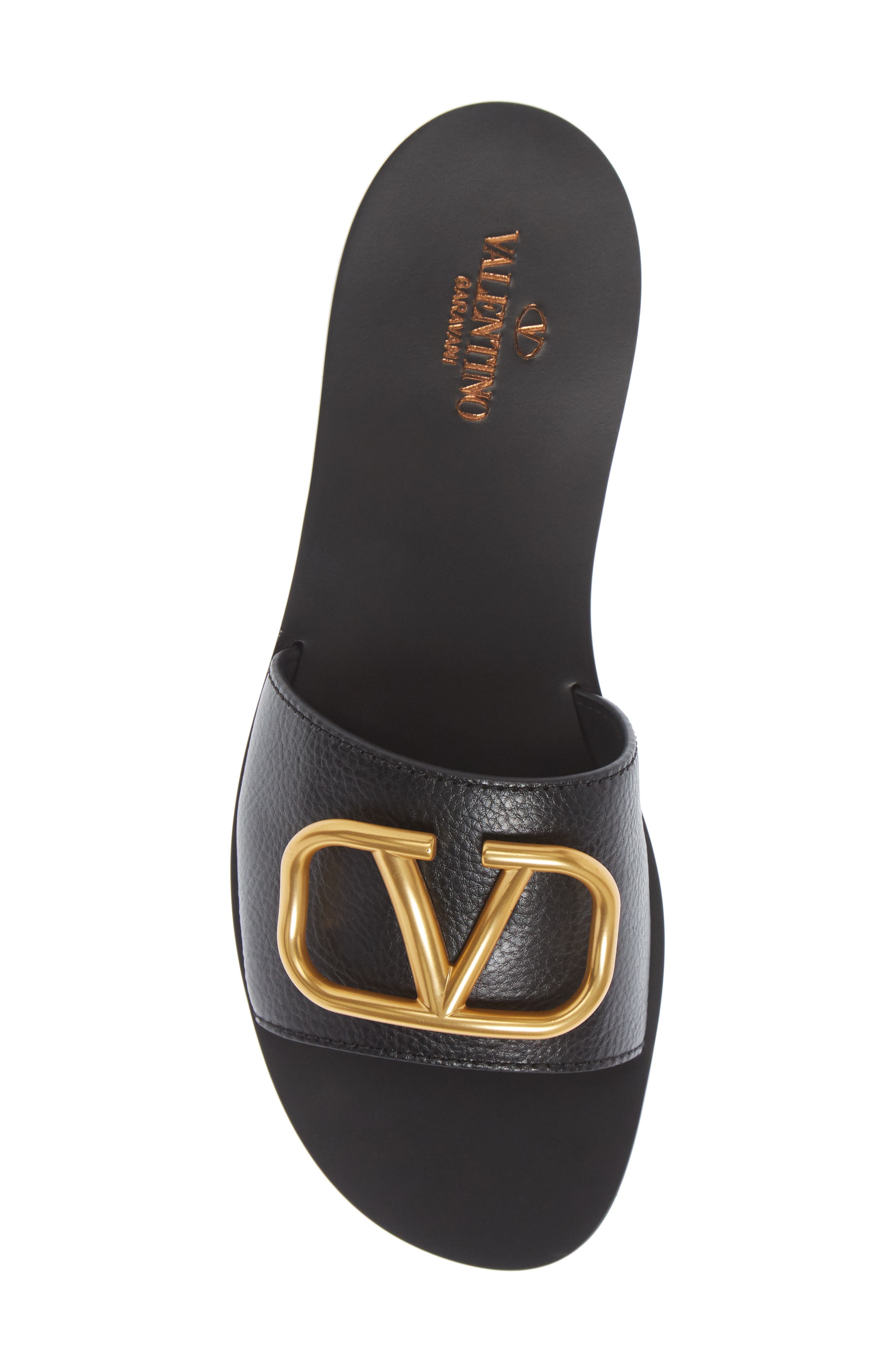VLOGO Slide Sandal, Alternate, color, BLACK