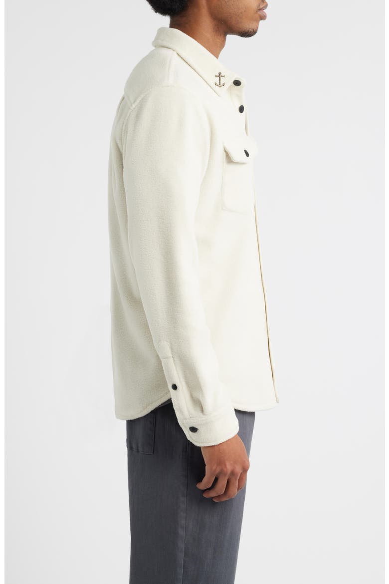 Zulu Fleece Button-Up Shirt, Alternate, color, SILVER