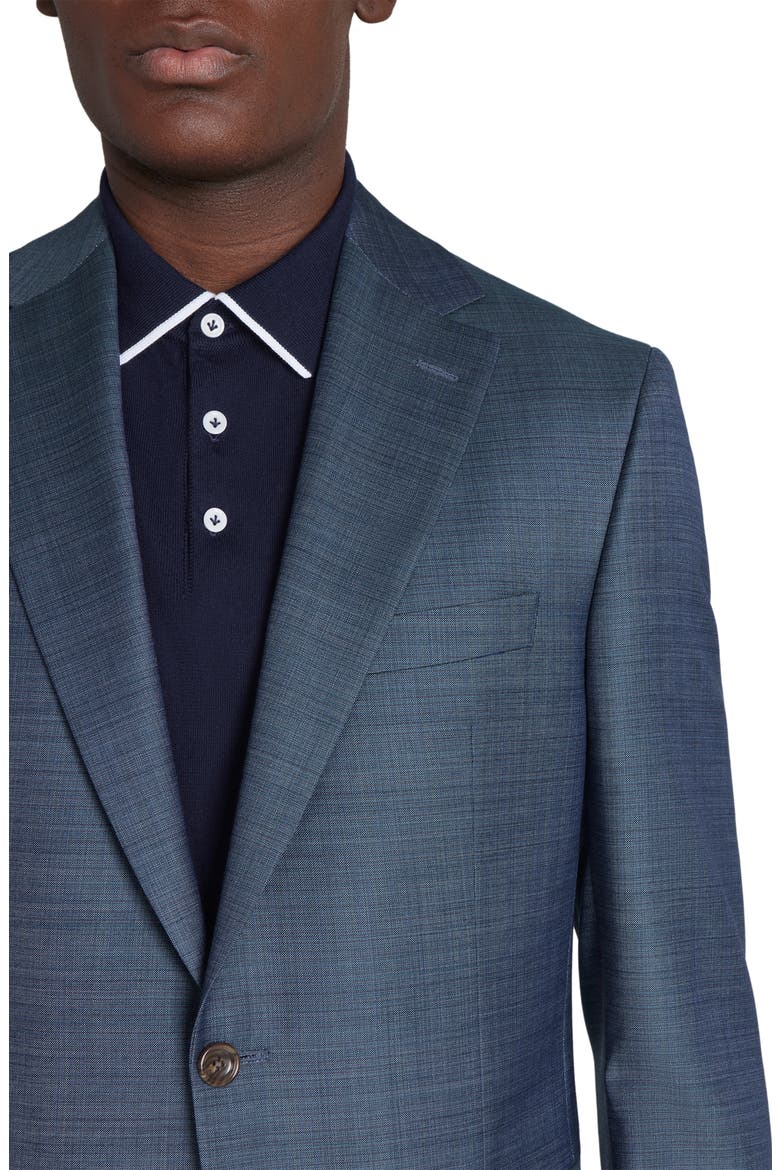 Esprit Soft Contemporary Fit Wool Suit, Alternate, color, BLUE