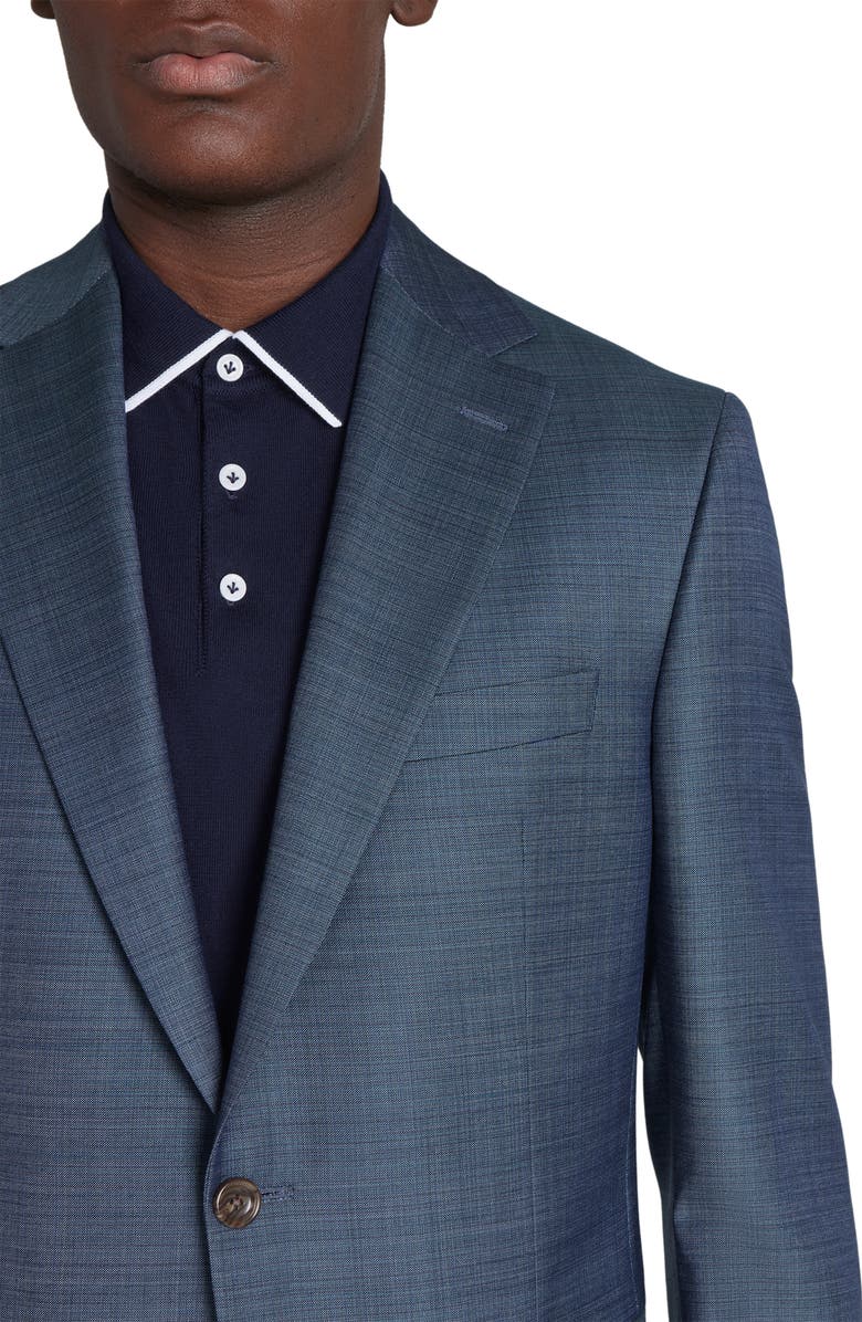 Jack Victor Esprit Soft Contemporary Fit Wool Suit, Alternate, color, Blue
