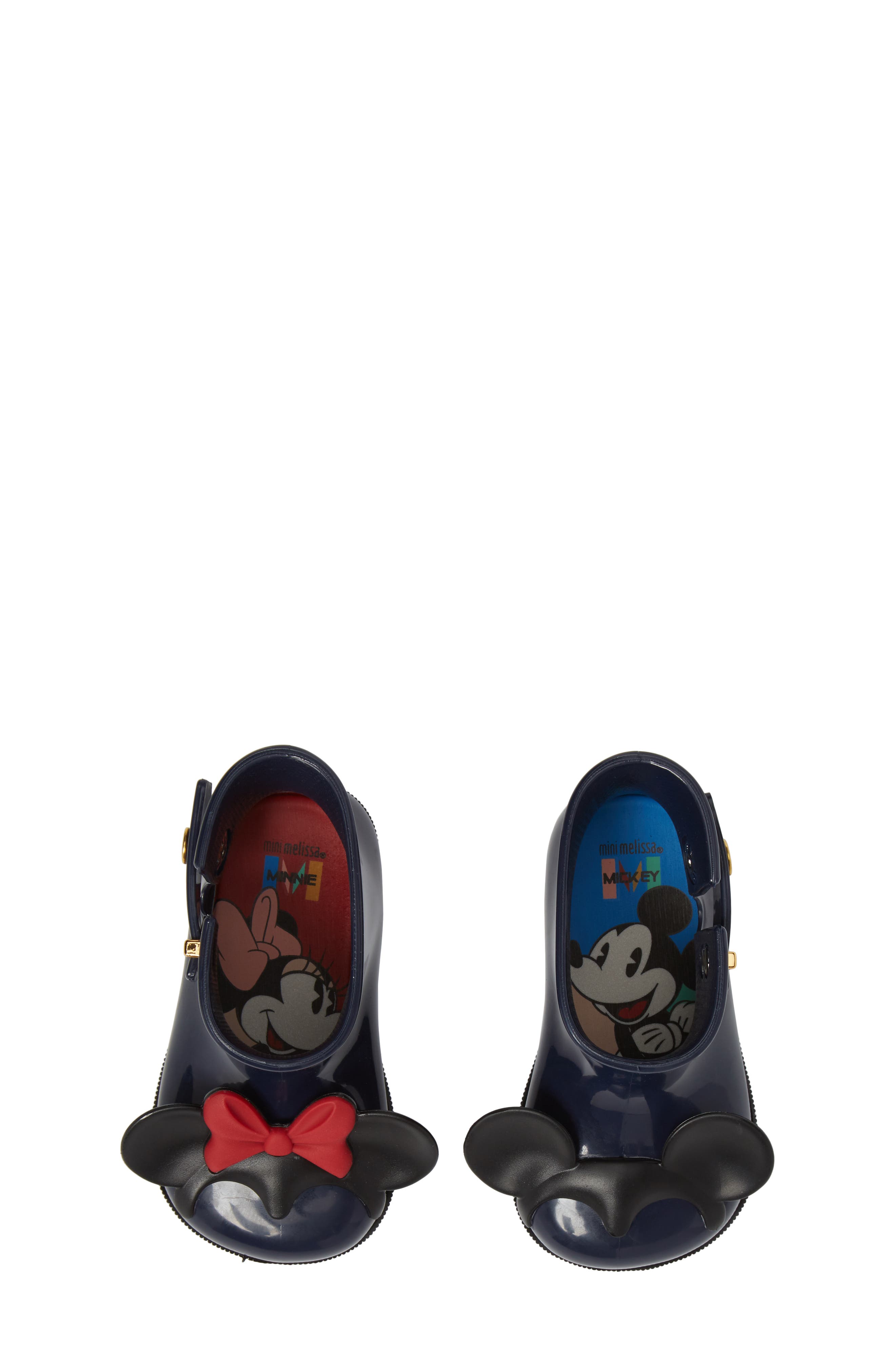 Melissa Mini Melissa Sugar Rain Disney Twins Waterproof Bootie, Alternate, color, 