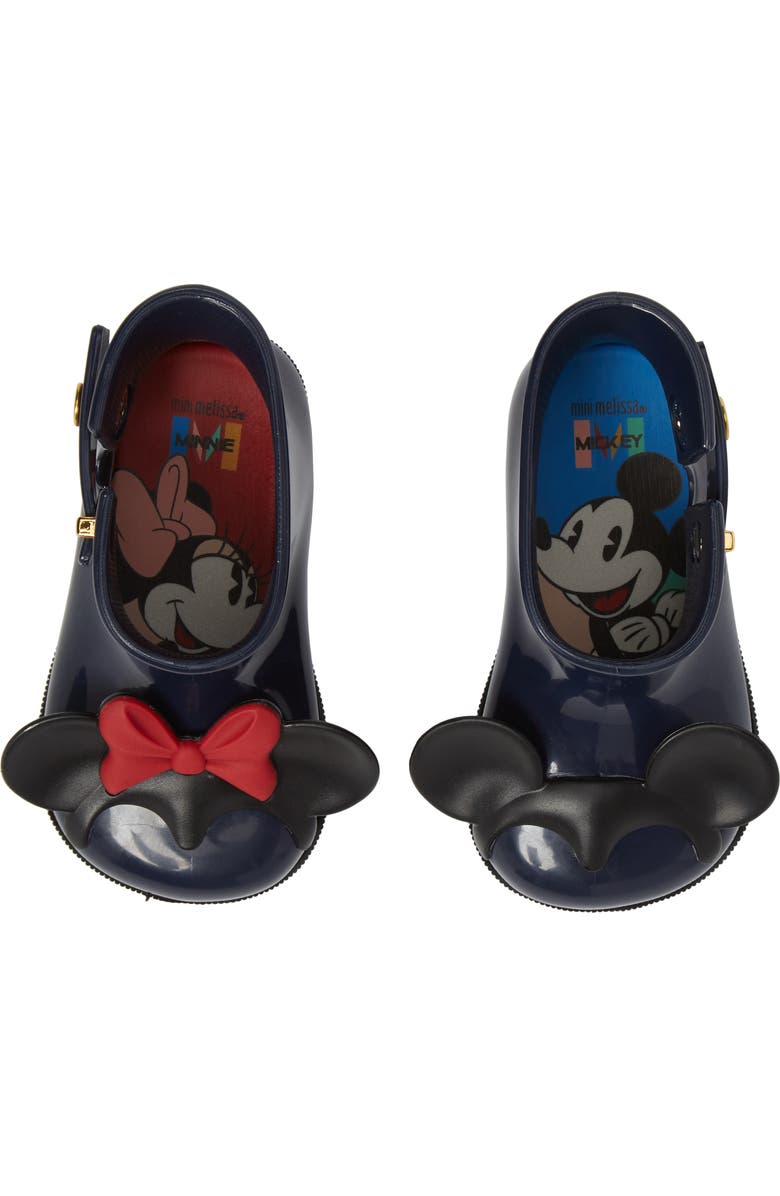 Melissa Mini Melissa Sugar Rain Disney Twins Waterproof Bootie, Alternate, color,