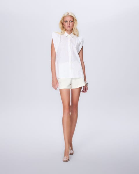 Astraea Embellished Sleeveless Shirt