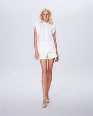 THEO The Label Astraea Embellished Sleeveless Shirt