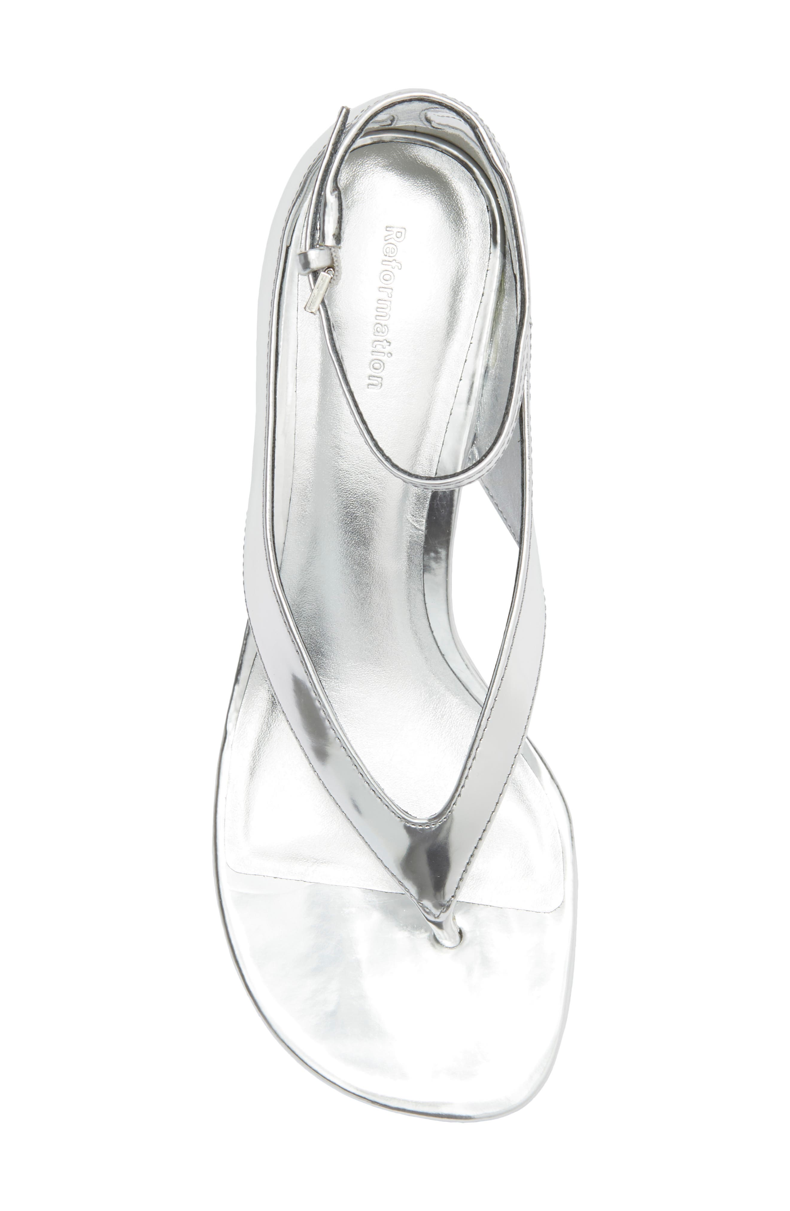 Stef Heeled Sandal, Alternate, color, MIRROR METALLIC