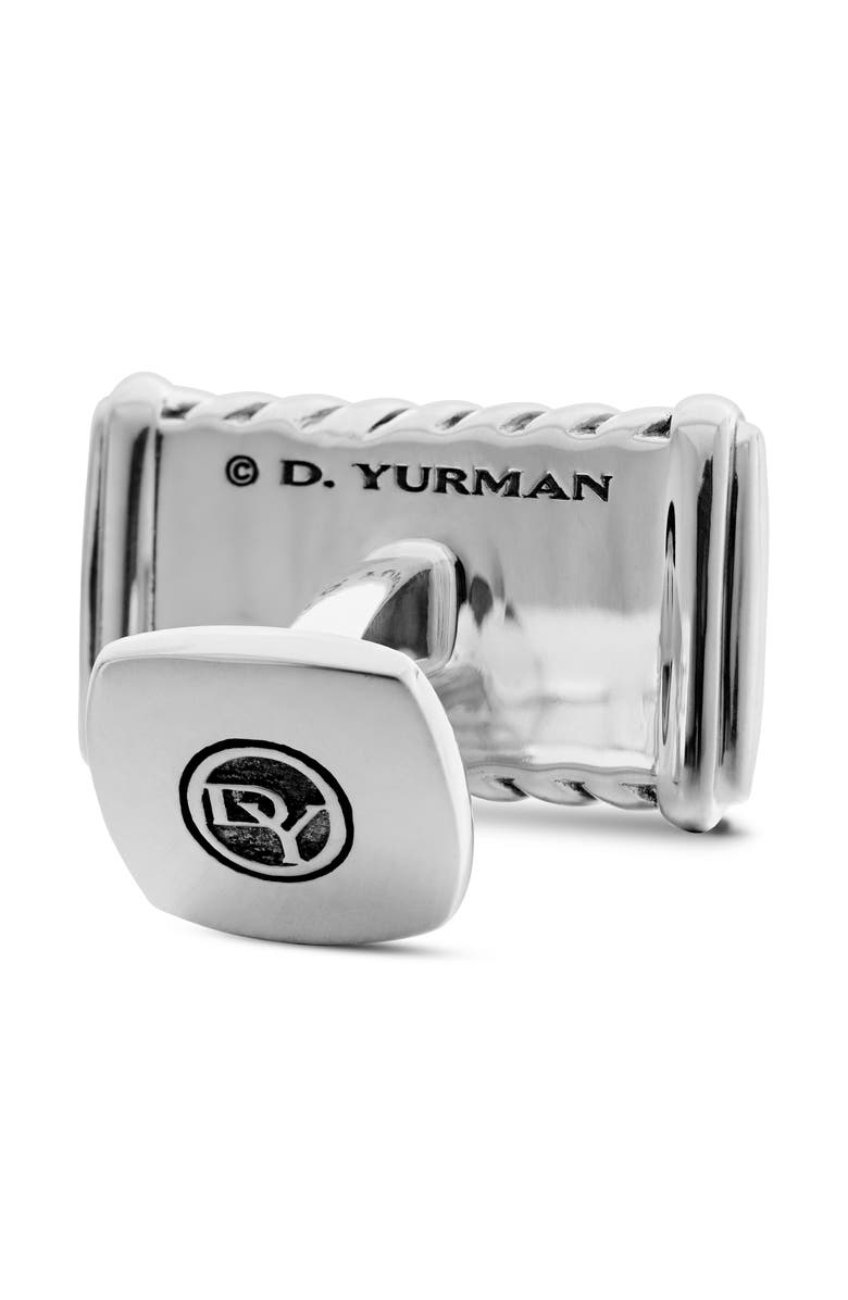 David Yurman Chevron Cuff Links, Alternate, color, Silver
