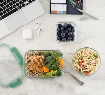 24-Piece Glass Food Storage Containers with Airtight Lids