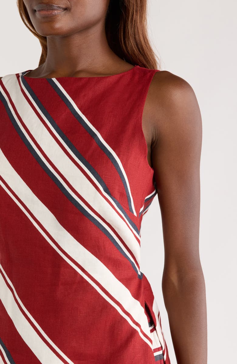 Miel Stripe Linen Drawstring ShortsI