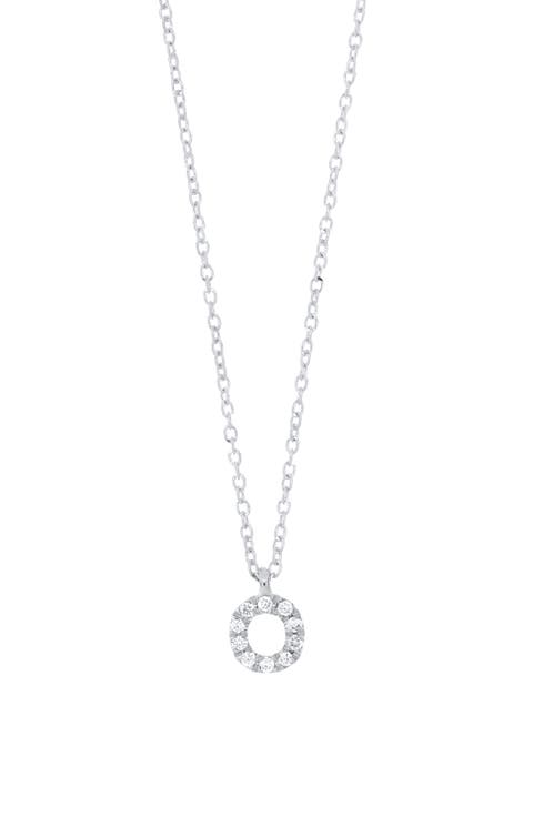 Icon Diamond Initial Pendant Necklace