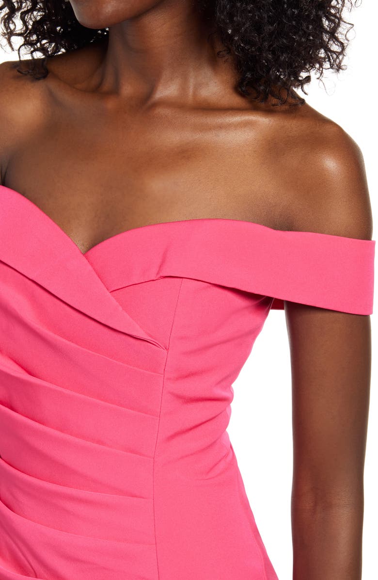 Lavish Alice Bardot Pleat Front Dress, Alternate, color, 