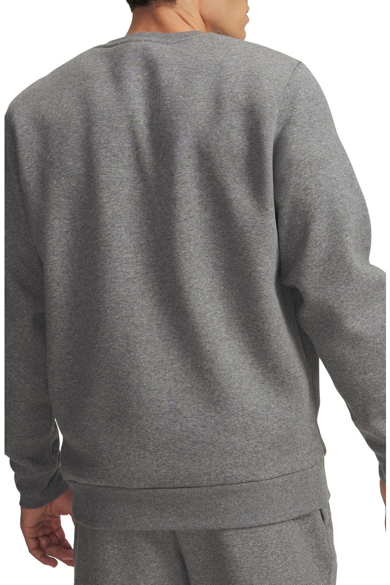 Icon Fleece Crewneck Sweatshirt, Alternate, color, PITCH GRAY MEDIUM
