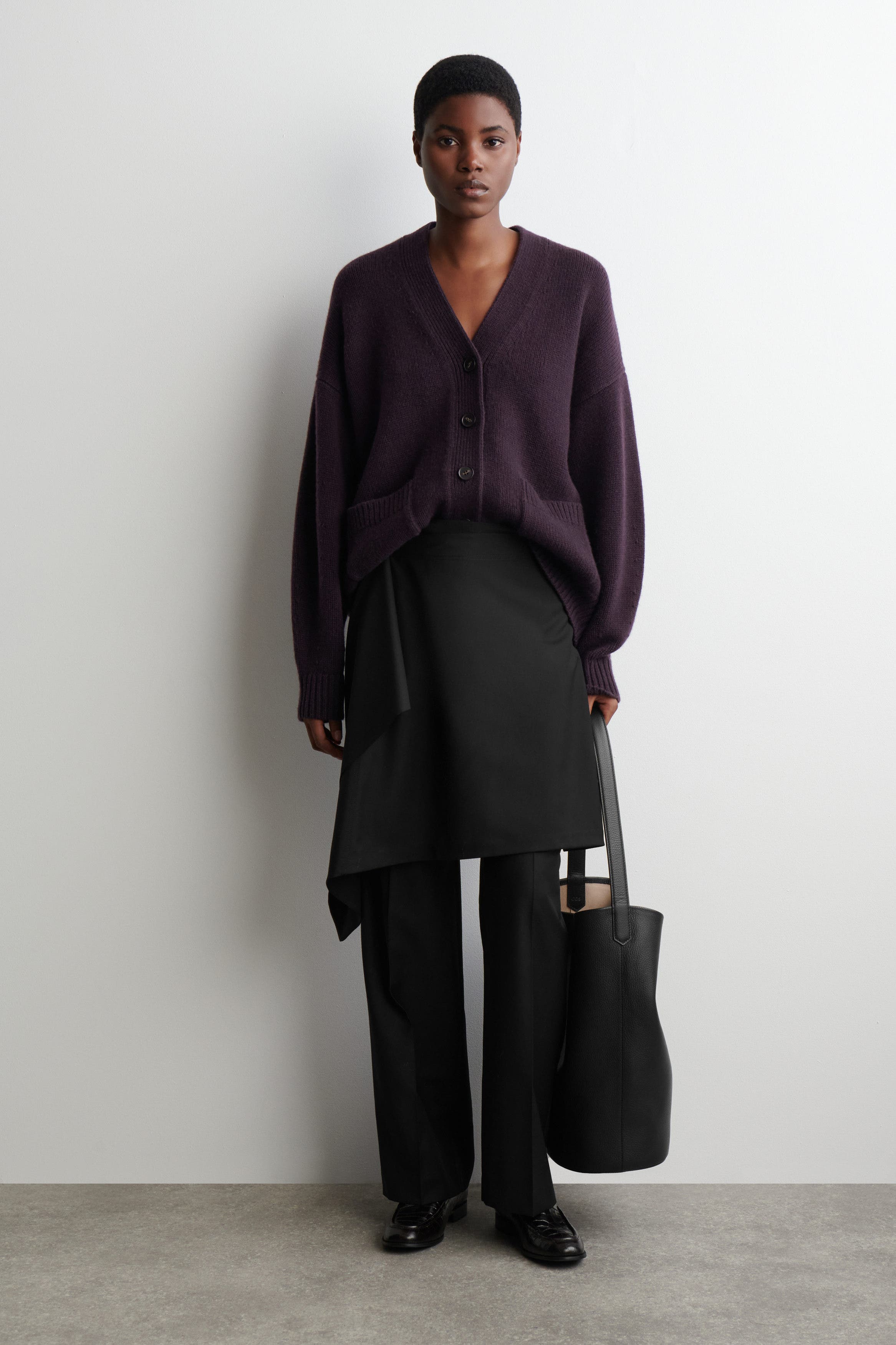 Oversized Merino Wool Cardigan - image 2