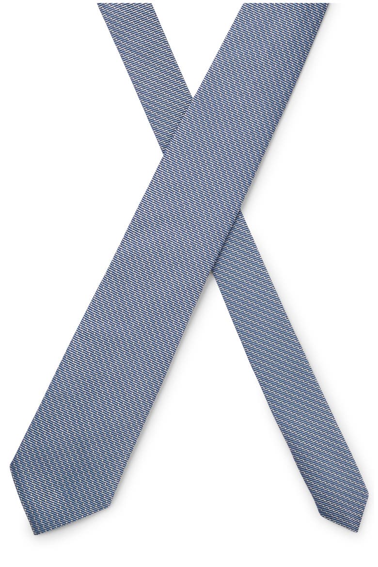 Micropattern Silk Jacquard Tie, Alternate, color, LIGHT/ PASTEL BLUE