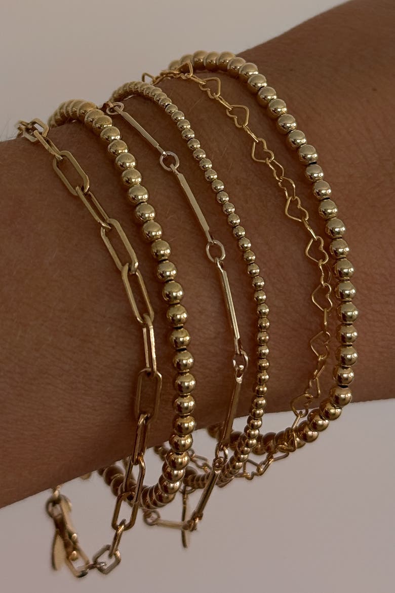 Heartstring Bracelet, Alternate, color, Gold