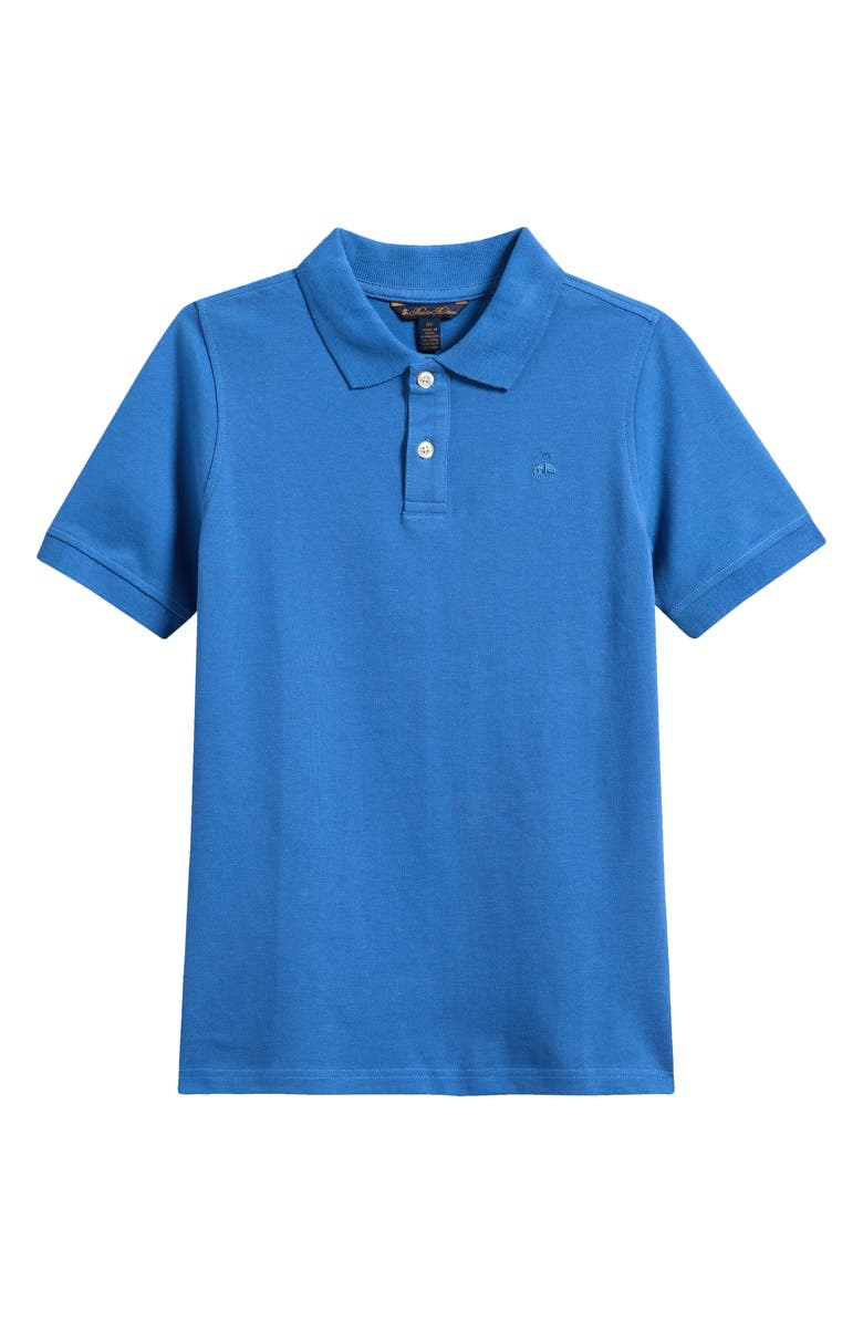 Brooks Brothers Kids' Cotton Knit Polo, Main, color, Blue