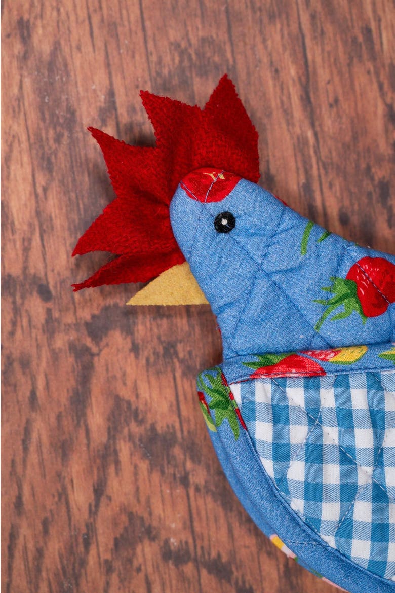 Strawberry Magic Happy Hen Mini Mitt, Alternate, color, Blue