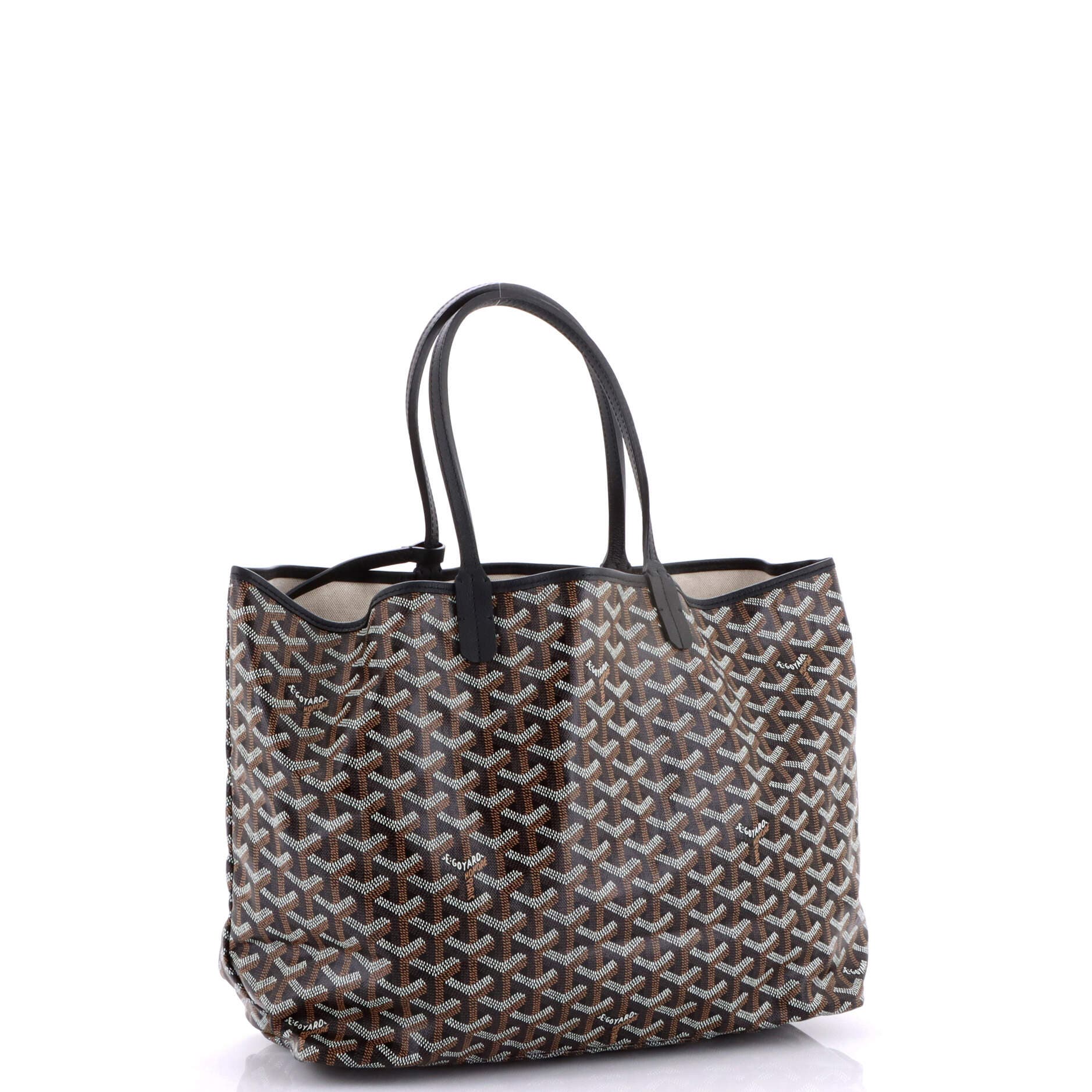 Pre-Owned Goyard Saint Louis Tote Coated Canvas PM, Alternate, color, Black