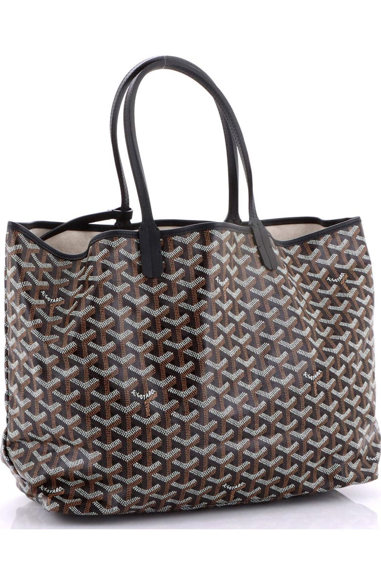 Pre-Owned Goyard Saint Louis Tote Coated Canvas PM, Alternate, color, Black