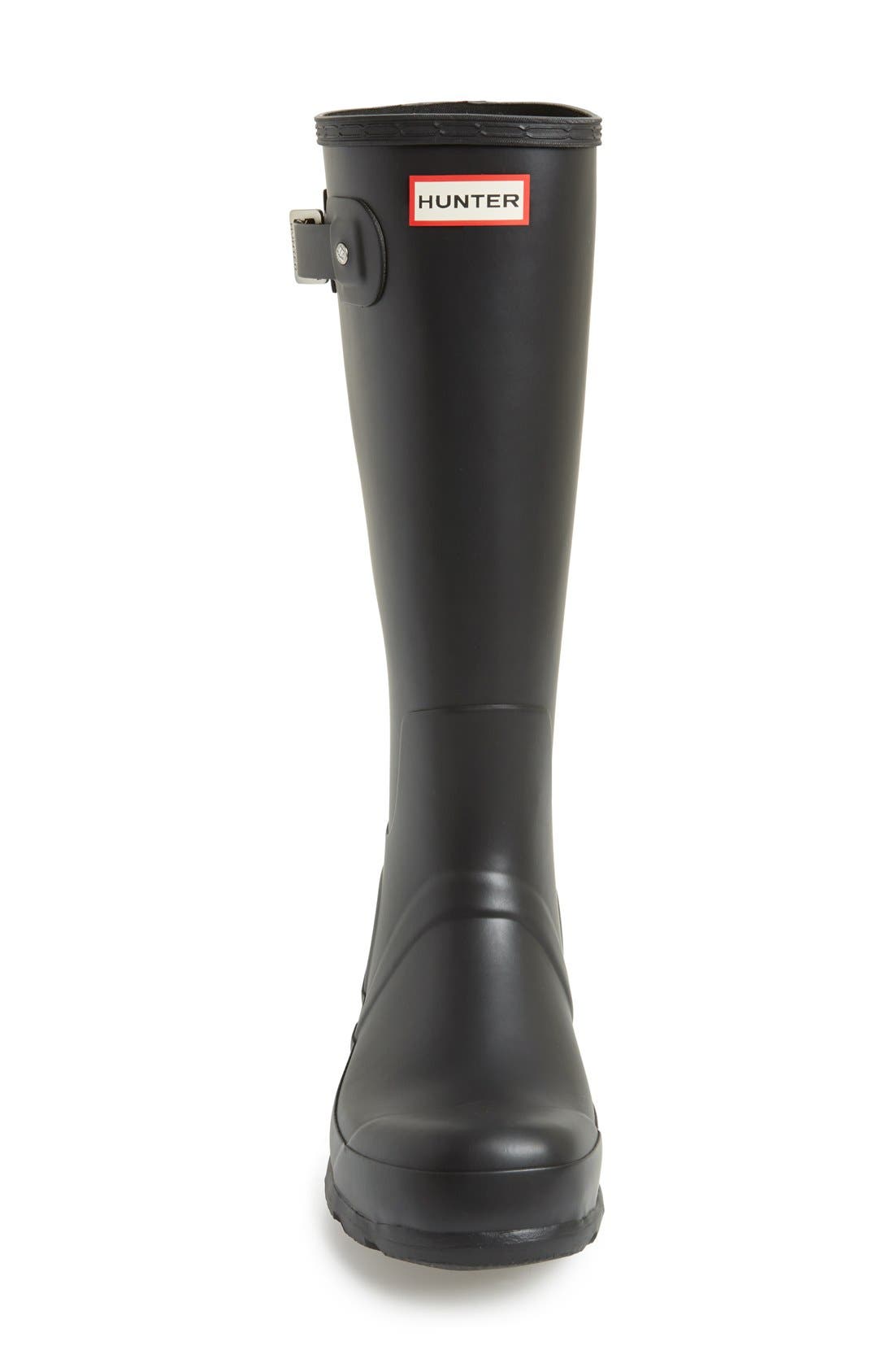 'Original Tall' Rain Boot, Alternate, color, BLACK