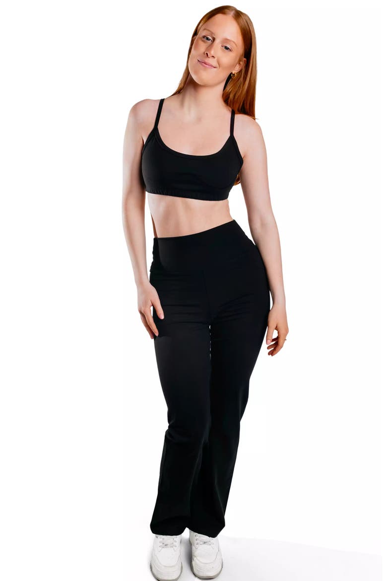 Leakproof Everyday Liner Straight Pants, Main, color, Onyx