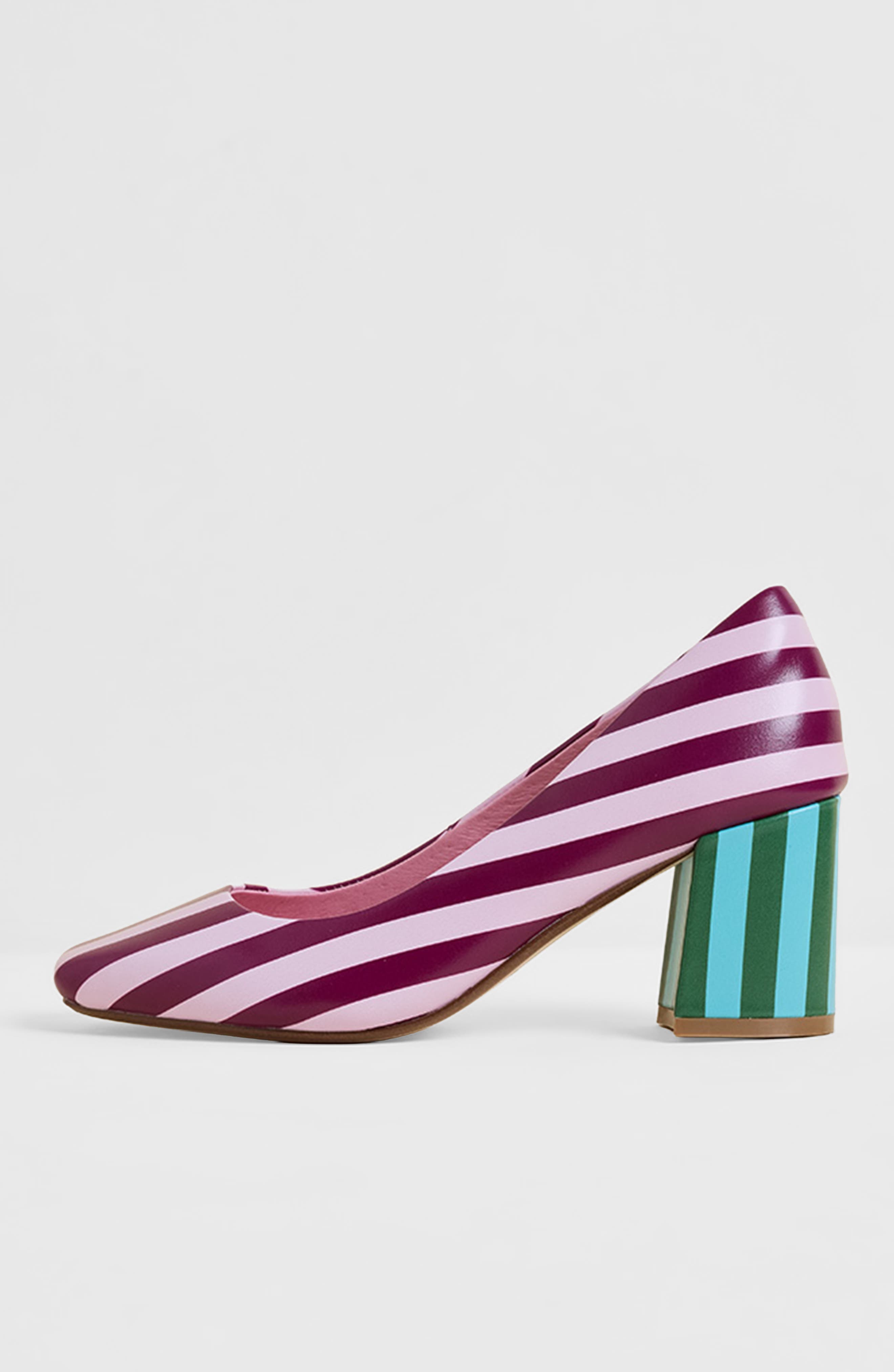 Estee Multicolor Square Toe Pump, Alternate, color, Violet