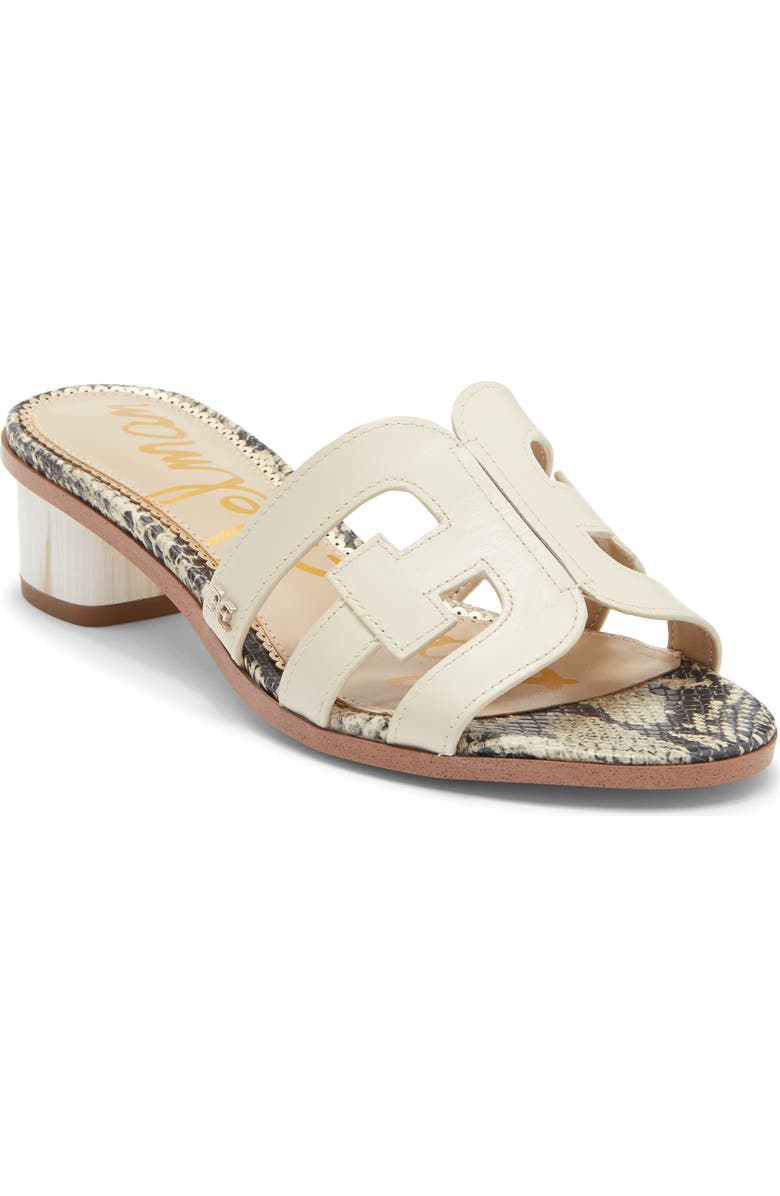 Sam Edelman Illie Block Heel Slide Sandal, Main, color, Ivory