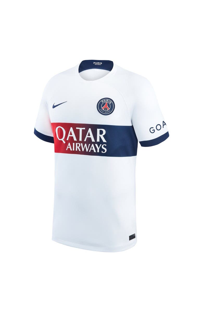 Nike Men's Nike Lee Kang In White Paris Saint-Germain 2023/24 Away Stadium Replica Player Jersey, Alternate, color, 