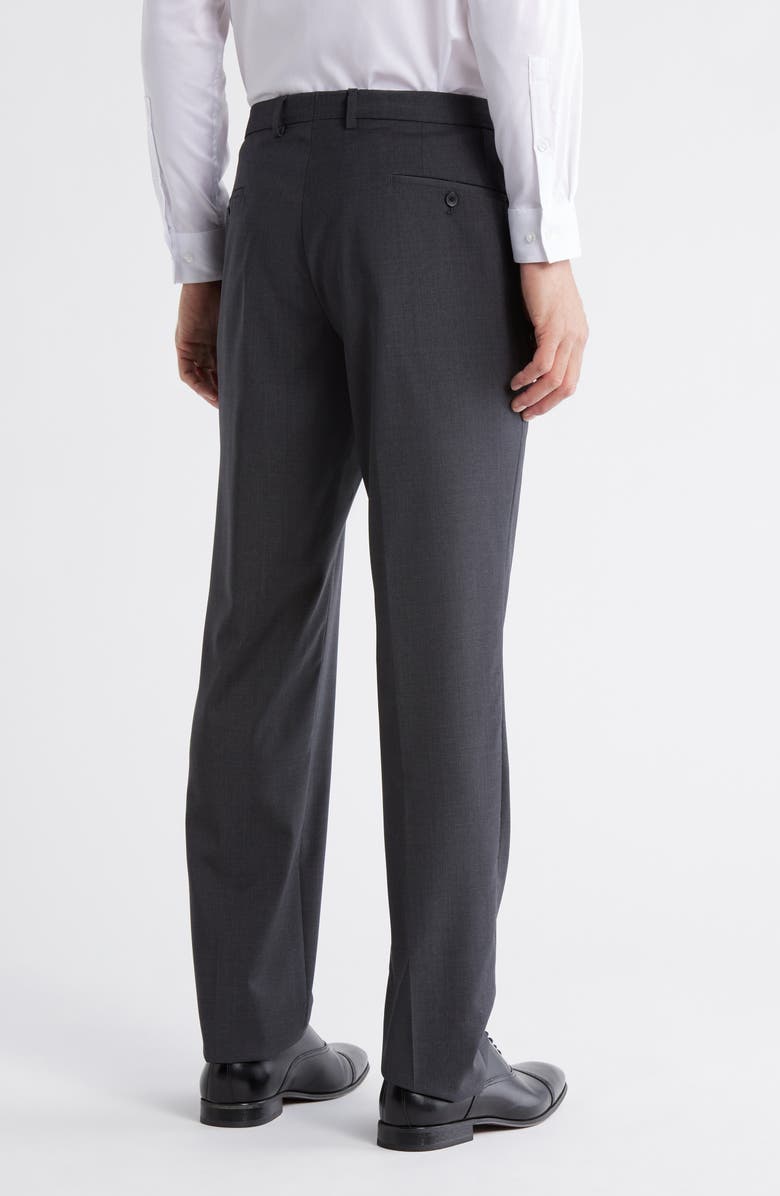 BOSS Genesis Virgin Wool Trousers, Alternate, color, Dark Grey