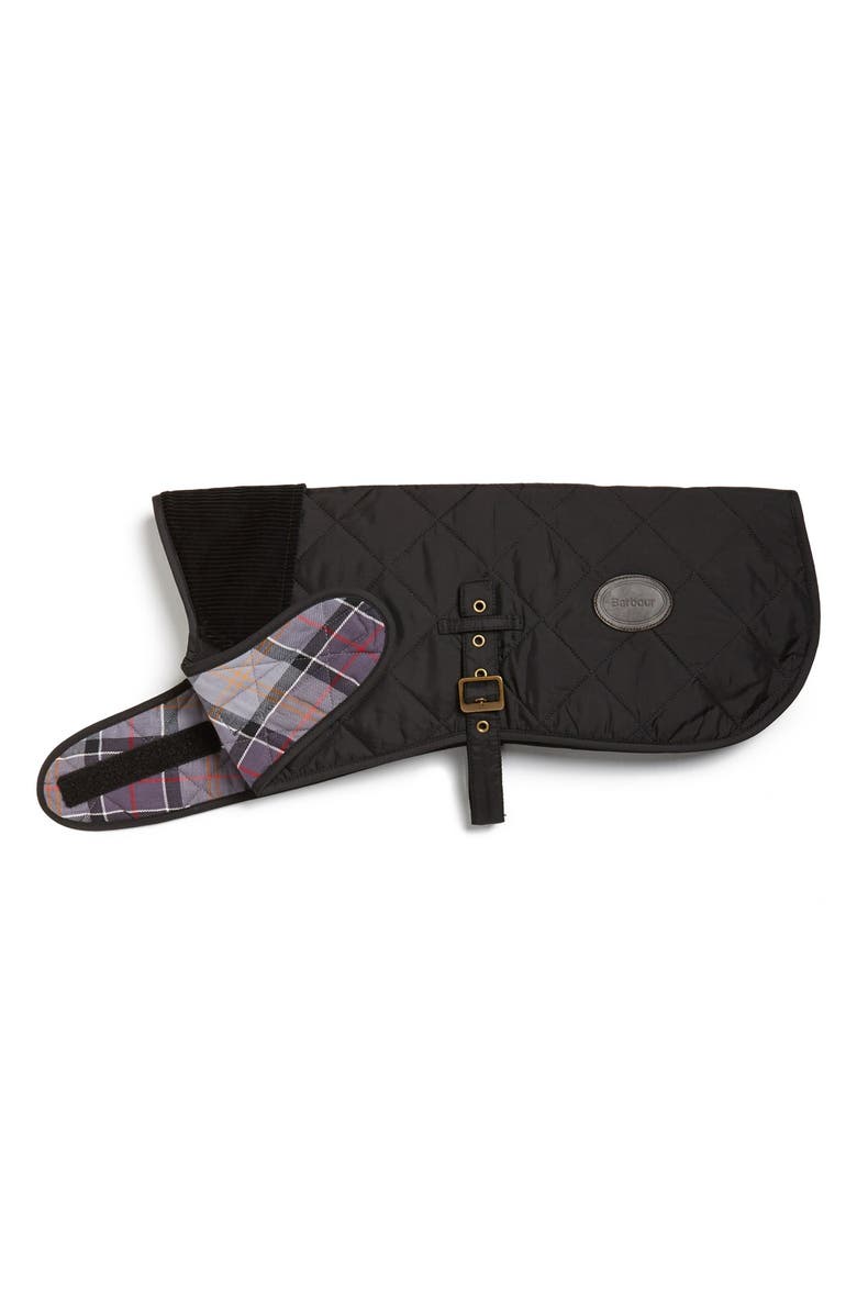 Barbour Quilted Tartan Dog Coat, Main, color, 