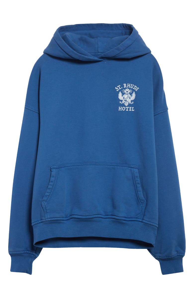 Rhude St. Rhude Seal Fleece Graphic Hoodie, Alternate, color, Royal Blue 0605