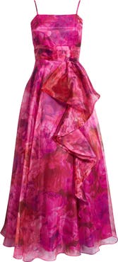 Eliza J Organza A-Line Dress