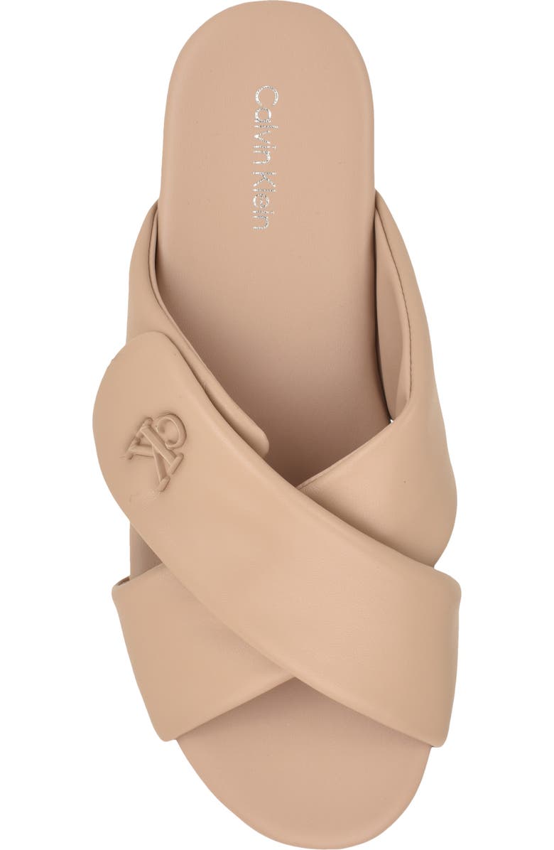 Calvin Klein Renley Slide Sandal, Alternate, color, Light Natural