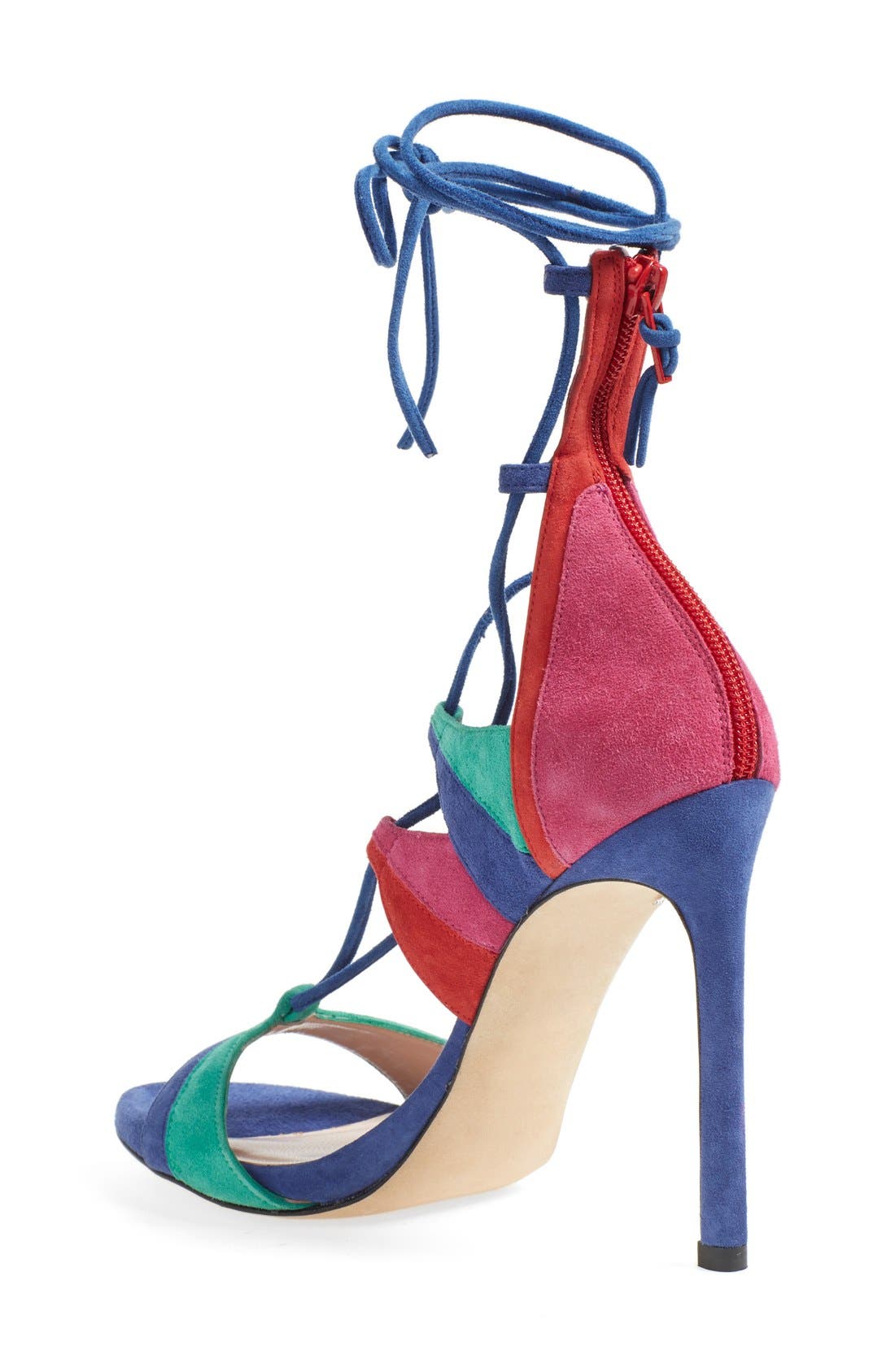 Leg Wrap High Dress Sandal, Alternate, color, BRIGHT MULTI