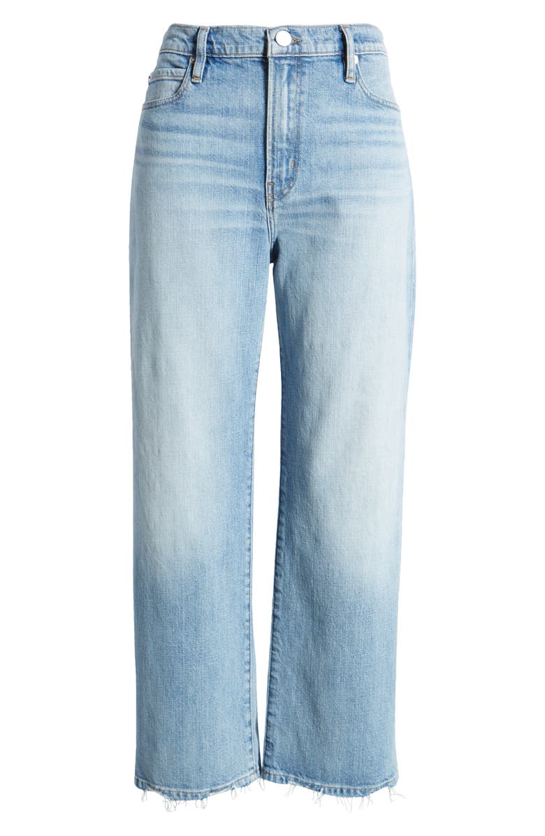 FRAME Le Jane Fray Hem Ankle Wide Leg Jeans, Alternate, color, 