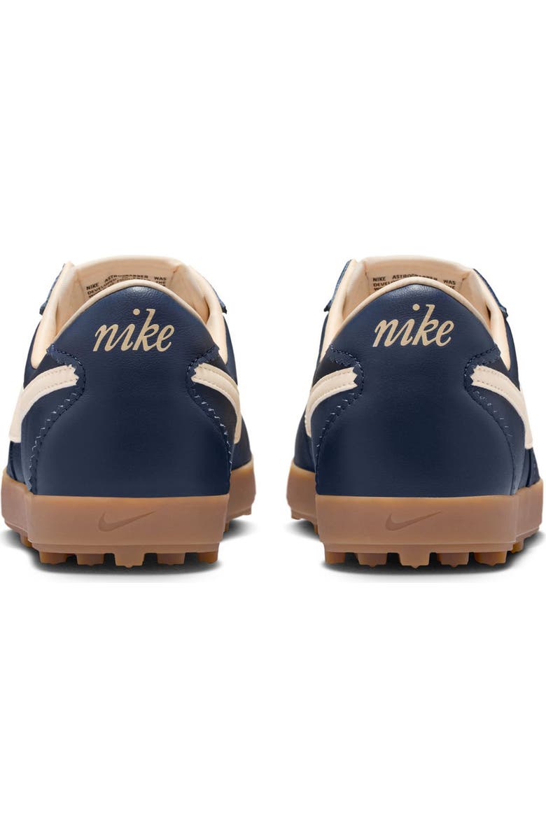 Nike Astrograbber Leather Football Sneaker, Alternate, color, Midnight Navy/ Muslin/ Yellow