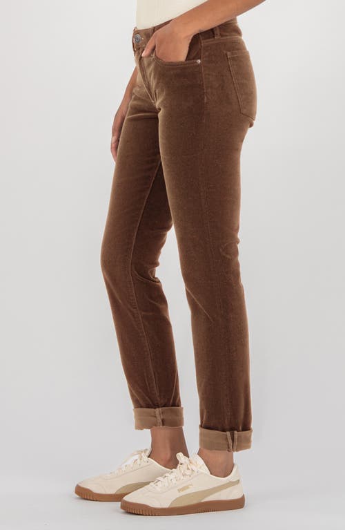 Kut From The Kloth Catherine Crop Corduroy Boyfriend Jeans In Animal Print