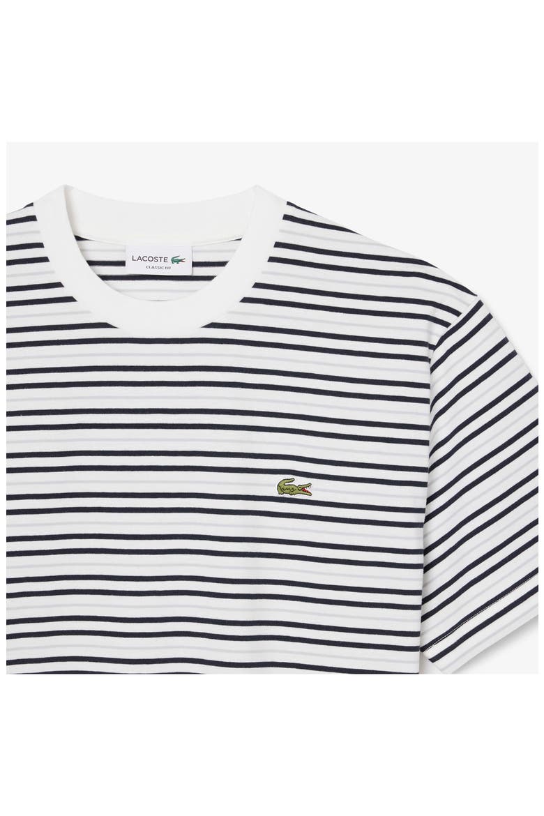 Essentials Stripe Cotton T-Shirt, Alternate, color, BLACKBIRD/ FLOUR