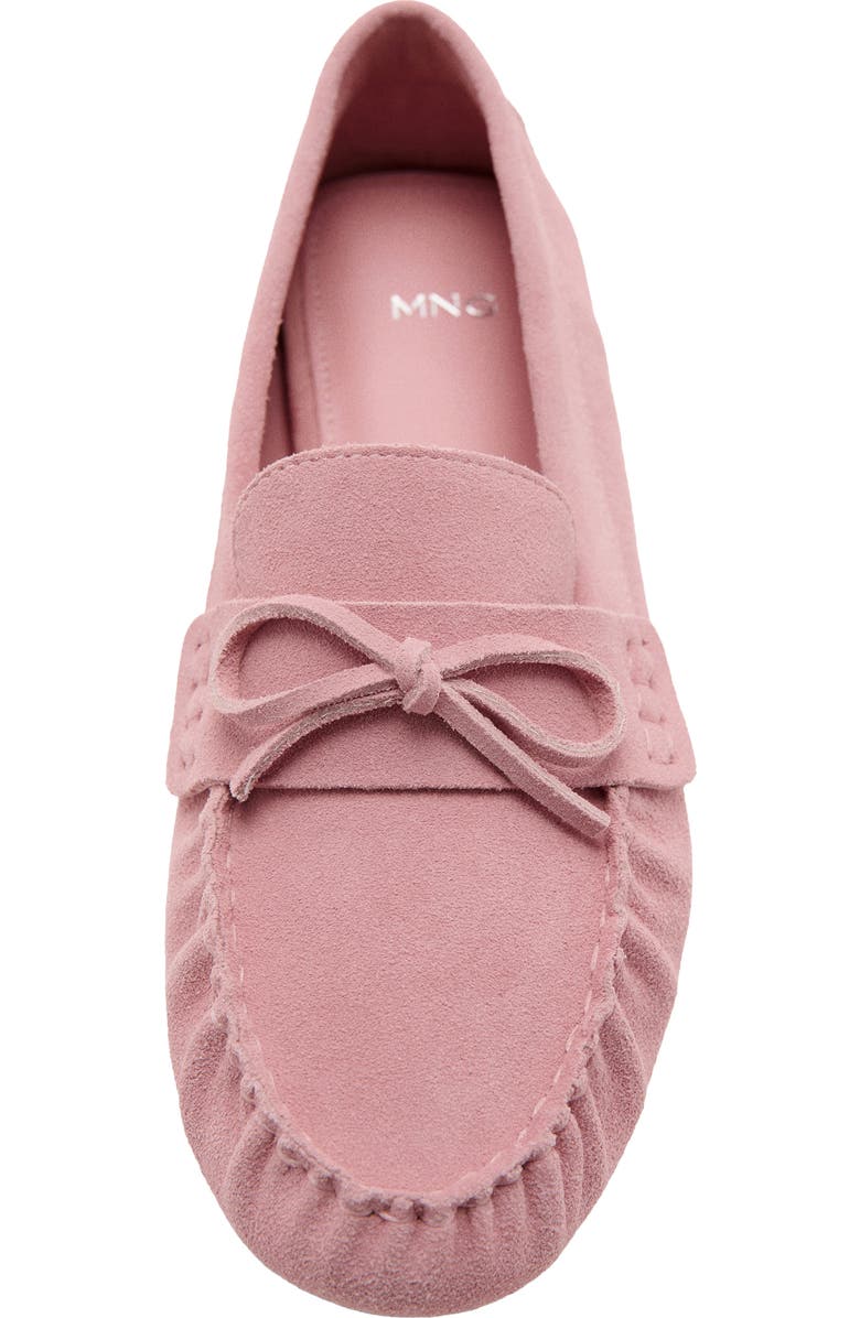 MANGO Moc Toe Loafer, Alternate, color, Pink