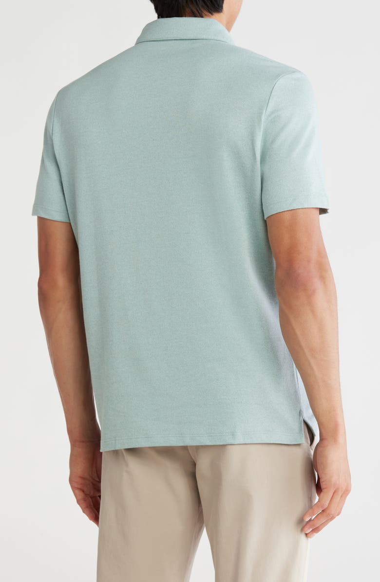 Robert Barakett Garrow Regular Fit Cotton Blend Polo, Alternate, color, Light Teal