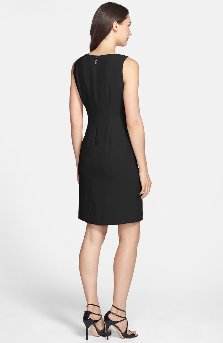 Ivanka Trump Asymmetrical Peplum Sheath Dress, Alternate, color, 