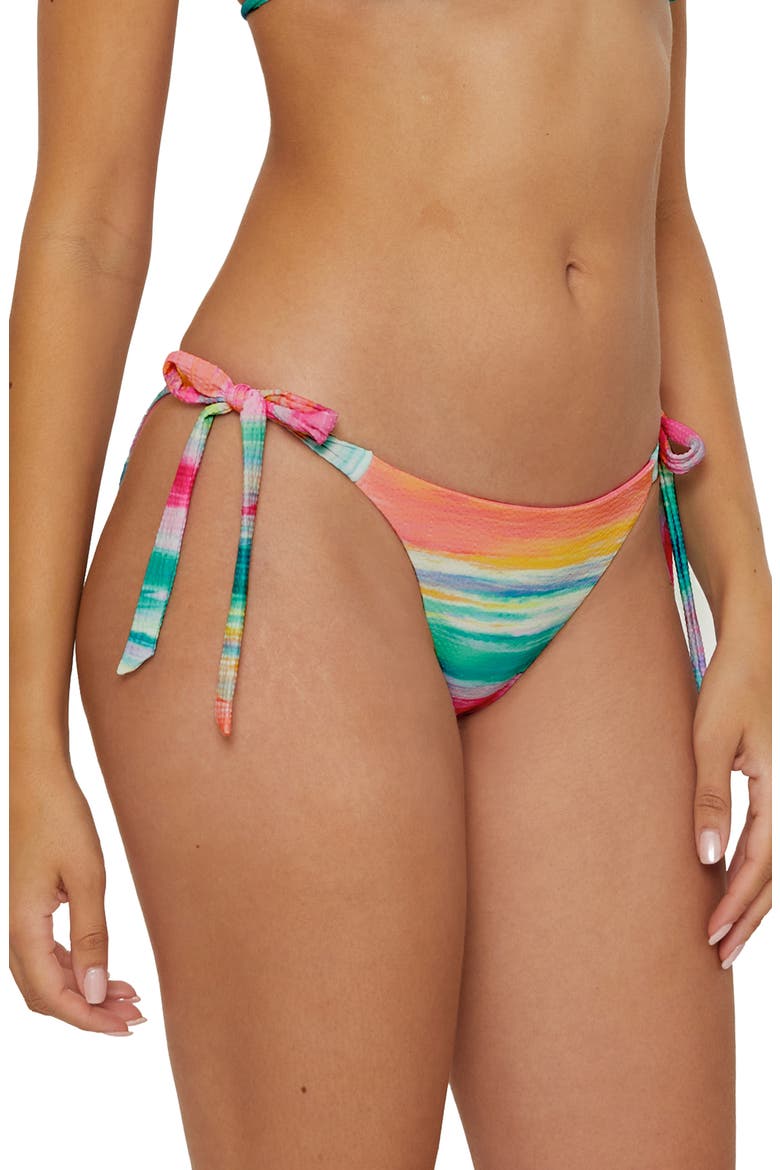 Verano Side Tie Bikini Bottoms, Alternate, color, MULTI