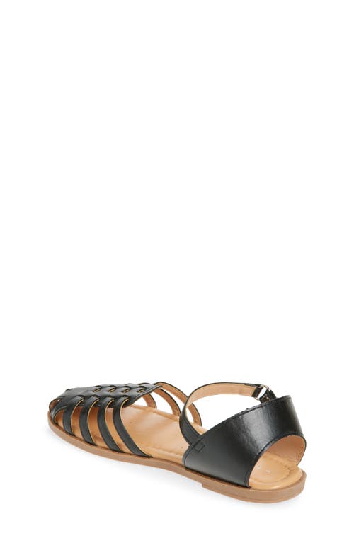 Extreme By Eddie Marc Kids' Basket Weave Sandal In Black