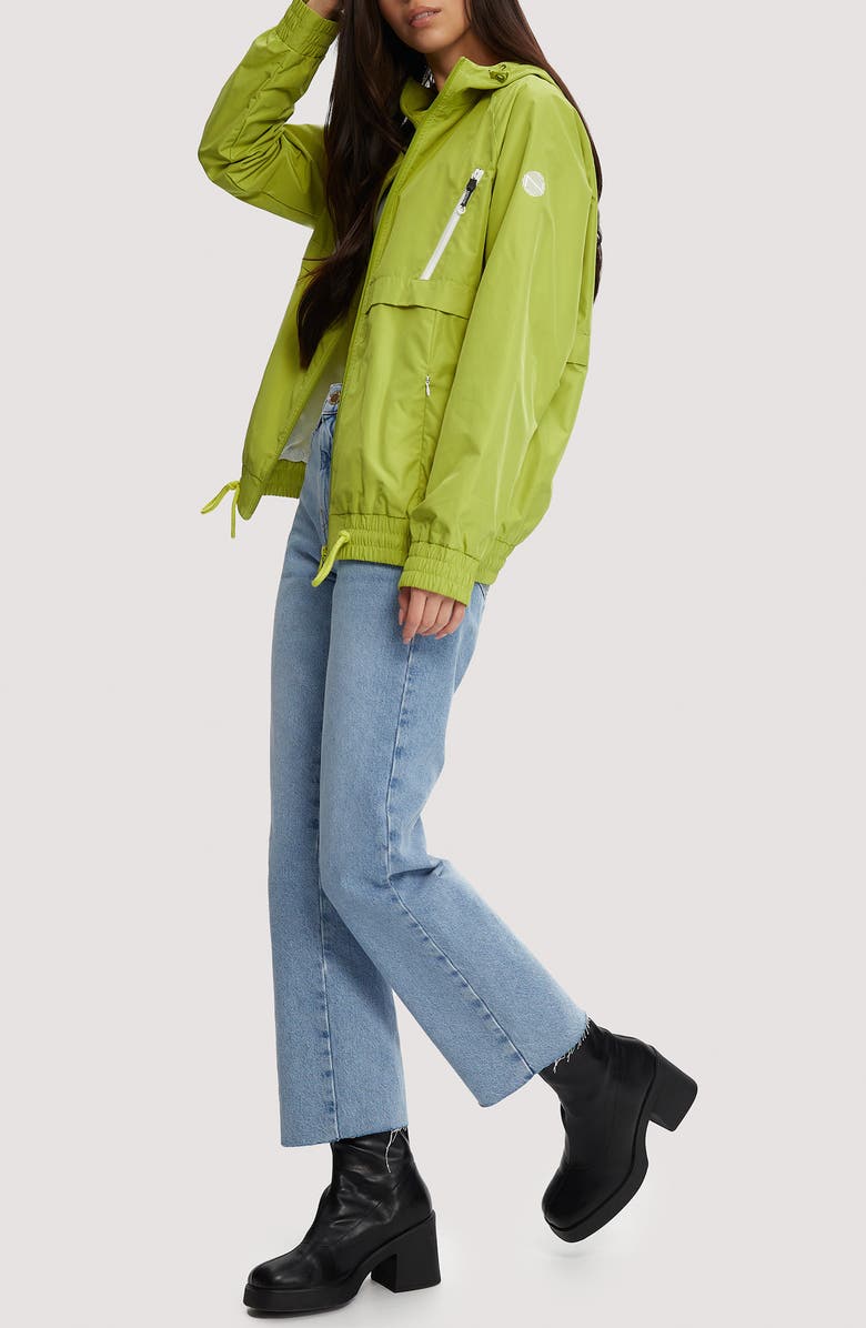 Noize Lija Windbreaker Jacket, Alternate, color, Dark Citron