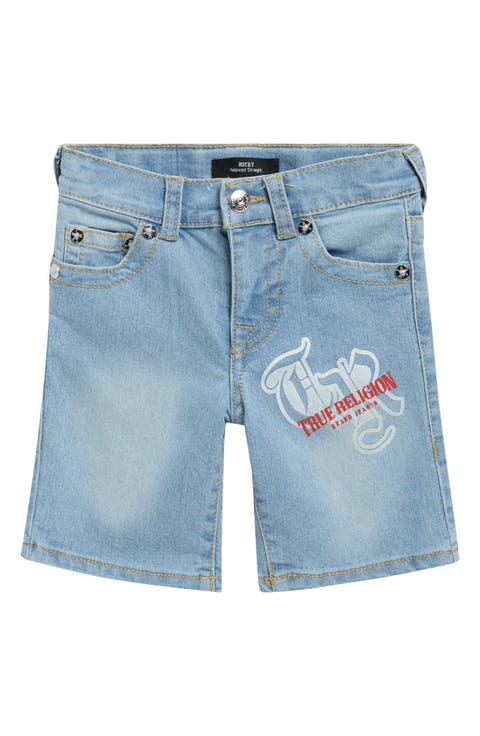 Kids' Logo Graphic Denim Shorts (Little Kid)