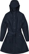 Rains Curve Waterproof Belted Jacket