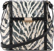 Brahmin Margo Croc Embossed Leather Crossbody Bag