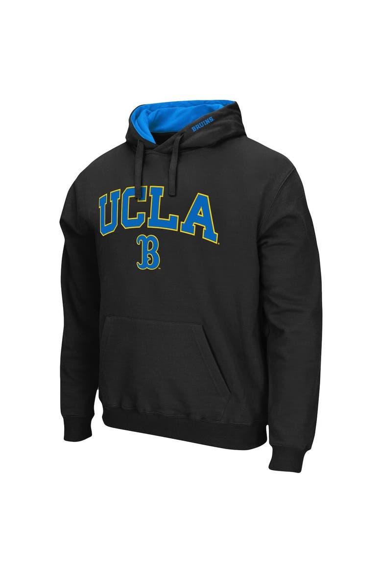 Men's Colosseum Black UCLA Bruins Arch & Logo 3.0 Pullover Hoodie, Alternate, color, Black